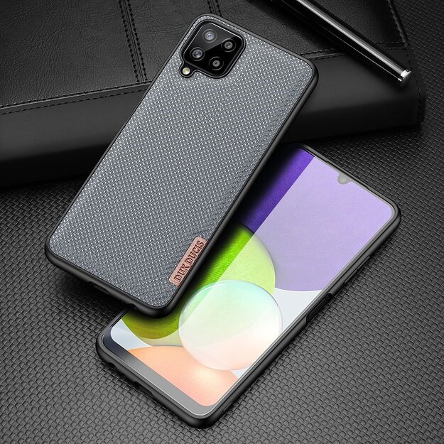 Dux Ducis Fino case covered with nylon material for Samsung Galaxy A22 4G gray 18