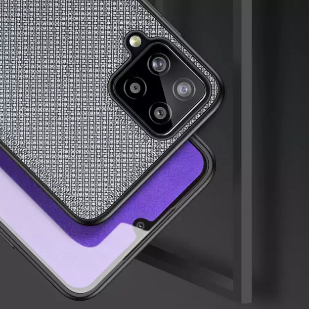 Dux Ducis Fino case covered with nylon material for Samsung Galaxy A22 4G gray 3