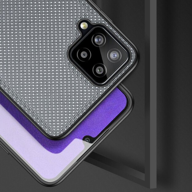Dux Ducis Fino case covered with nylon material for Samsung Galaxy A22 4G gray 20