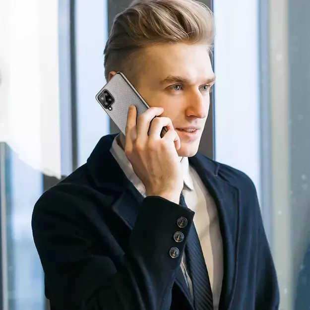 Dux Ducis Fino case covered with nylon material for Samsung Galaxy A22 4G gray 8