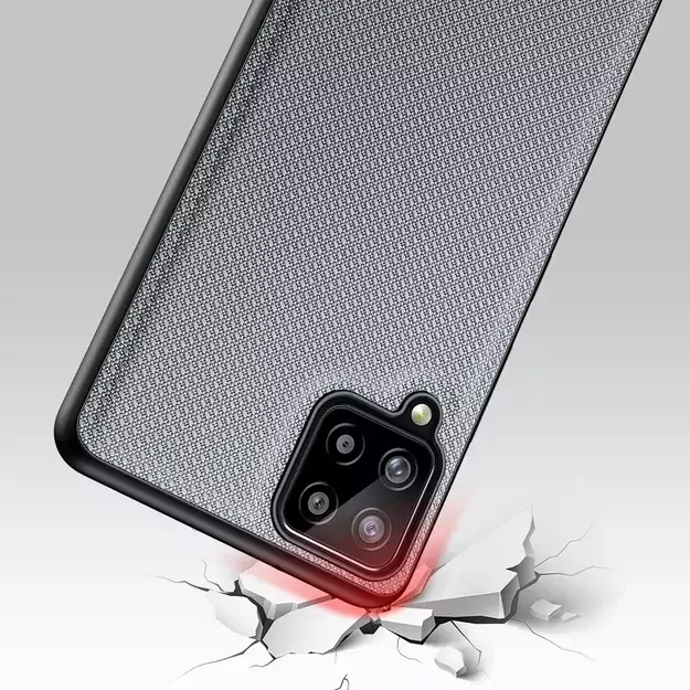 Dux Ducis Fino case covered with nylon material for Samsung Galaxy A22 4G gray 5