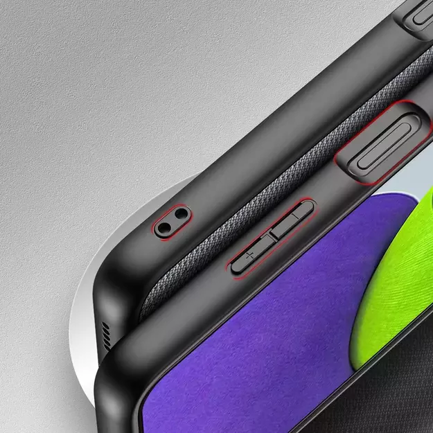 Dux Ducis Fino case covered with nylon material for Samsung Galaxy A22 4G gray 6