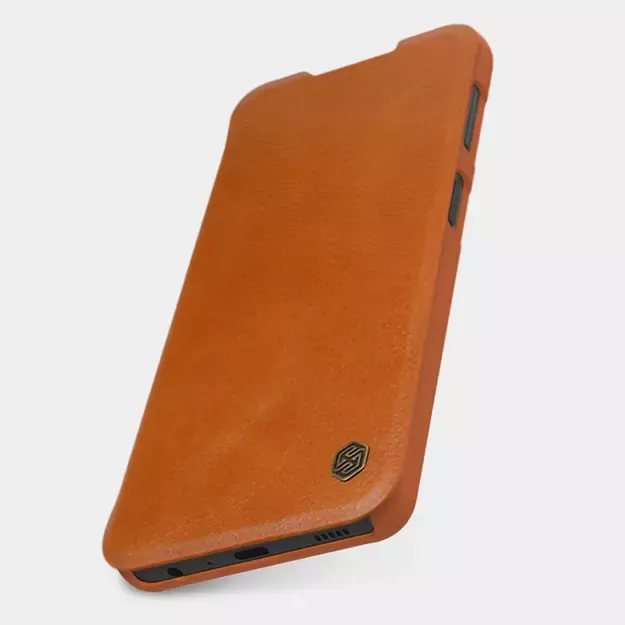 Nillkin Qin leather holster case for Samsung Galaxy A22 4G brown 31
