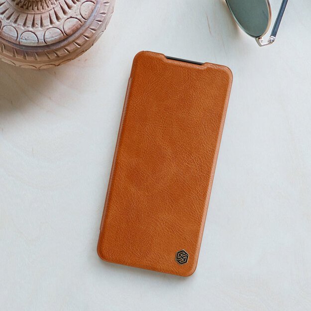 Nillkin Qin leather holster case for Samsung Galaxy A22 4G brown 16