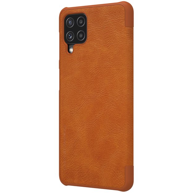 Nillkin Qin leather holster case for Samsung Galaxy A22 4G brown 4