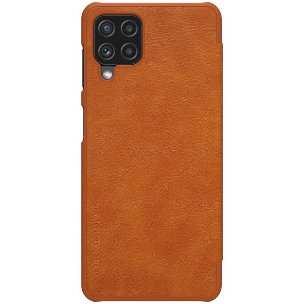 Nillkin Qin leather holster case for Samsung Galaxy A22 4G brown 1