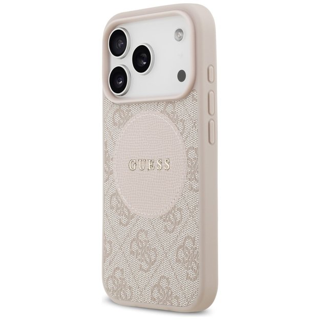 Guess 4G Circle Classic Logo MagSafe Case for iPhone 17 Pro - Pink 1