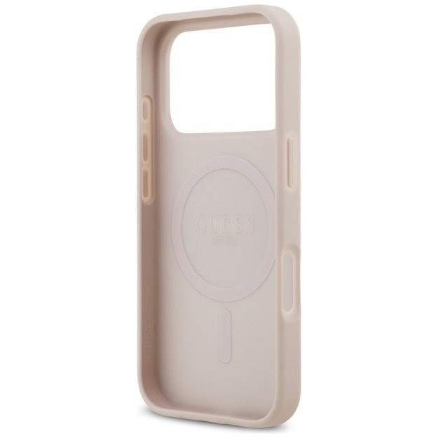 Guess 4G Circle Classic Logo MagSafe Case for iPhone 17 Pro - Pink 6