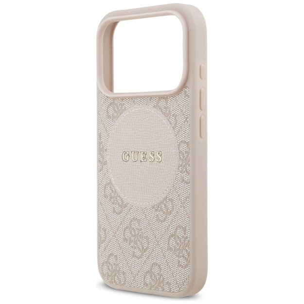 Guess 4G Circle Classic Logo MagSafe Case for iPhone 17 Pro - Pink 5