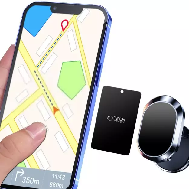 Tech-Protect MetalPlate magnetic plates for car holders - black (4 pcs.) 2