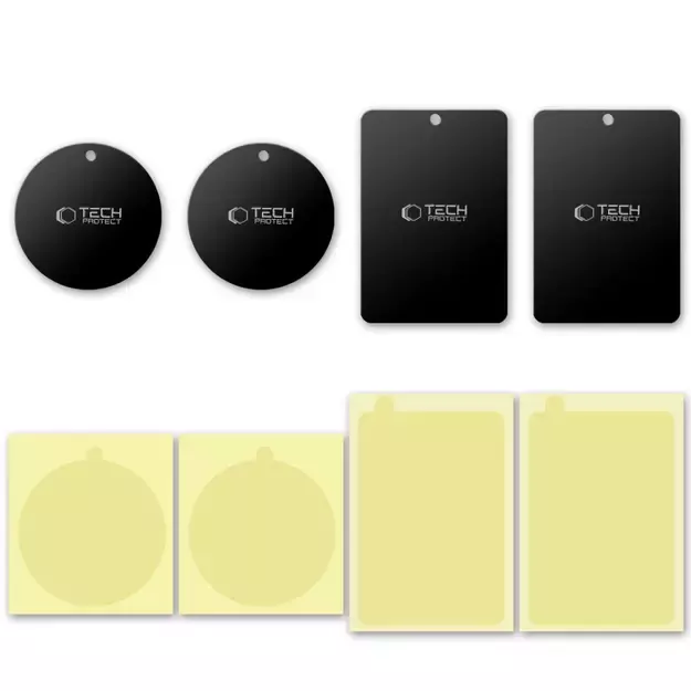 Tech-Protect MetalPlate magnetic plates for car holders - black (4 pcs.) 3