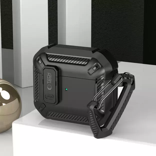 Tech-Protect X-Carbo Case for AirPods Pro 1 / 2 - Black 10