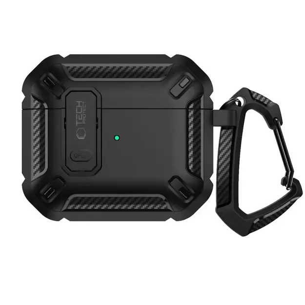 Tech-Protect X-Carbo Case for AirPods Pro 1 / 2 - Black 8