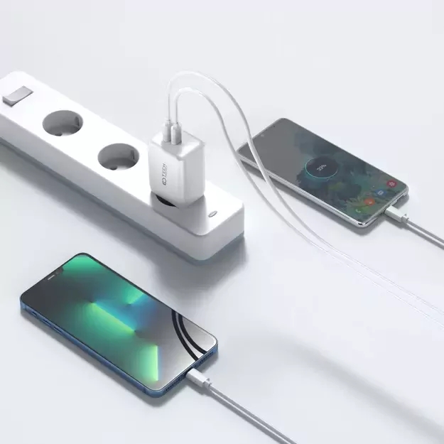 Tech-Protect C35W-2 charger, 2x USB-C PD 35W - black 11