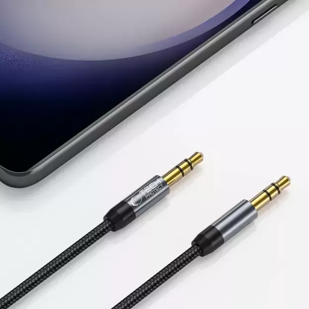Tech-Protect UltraBoost cable 3.5mm mini jack / 3.5mm mini jack 1.5m - black 1