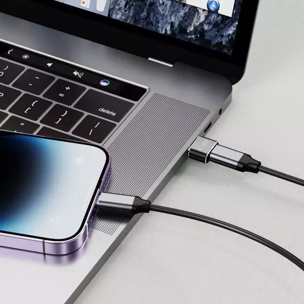 Tech-Protect UltraBoost USB-A (Male) / USB-C (Female) Adapter - Black 1