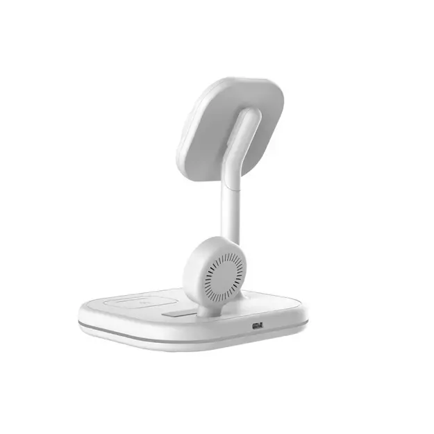 Tech-Protect QI15W-A27 3-in-1 inductive charger with MagSafe stand for smartphone / Apple Watch / AirPods - white 4