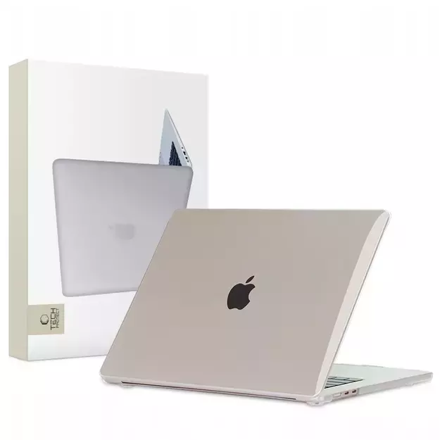 Tech-Protect SmartShell Case for MacBook Air 15&quot  M2 / M3 / 2023-2024 - Transparent