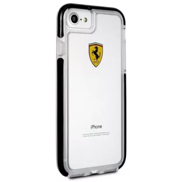 Ferrari Hardcase FEGLHCP7BK iPhone 7/8 SE 2020 / SE 2022 Shockproof transparent black 1