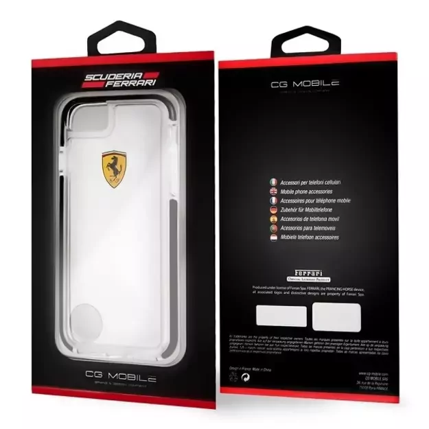 Ferrari Hardcase FEGLHCP7BK iPhone 7/8 SE 2020 / SE 2022 Shockproof transparent black 5
