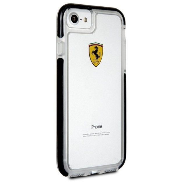 Ferrari Hardcase FEGLHCP7BK iPhone 7/8 SE 2020 / SE 2022 Shockproof transparent black 6