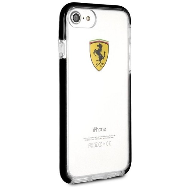 Ferrari Hardcase FEGLHCP7BK iPhone 7/8 SE 2020 / SE 2022 Shockproof transparent black 9