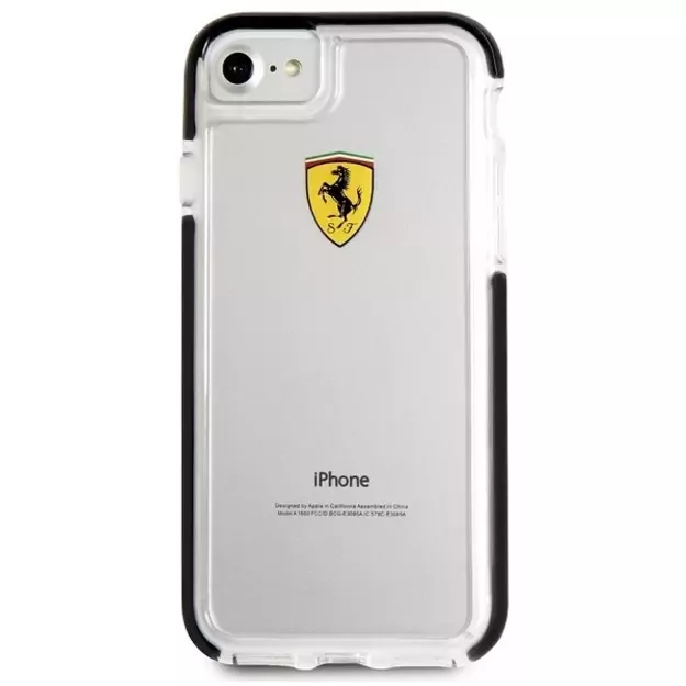 Ferrari Hardcase FEGLHCP7BK iPhone 7/8 SE 2020 / SE 2022 Shockproof transparent black 2