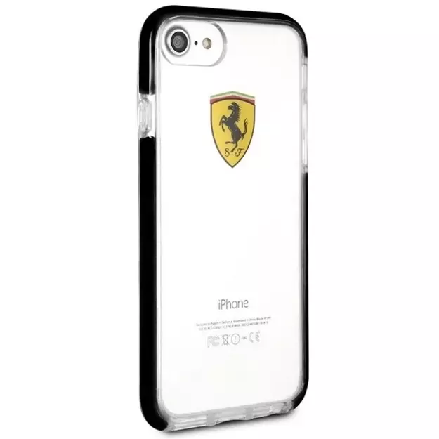 Ferrari Hardcase FEGLHCP7BK iPhone 7/8 SE 2020 / SE 2022 Shockproof transparent black 4