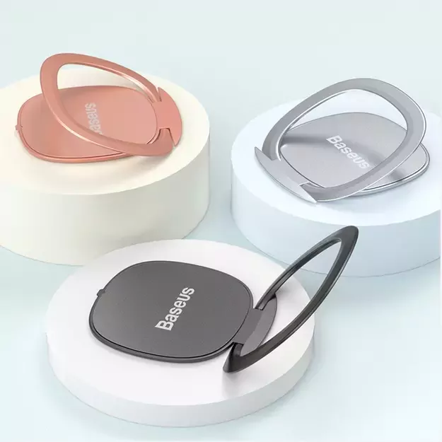 Baseus ultra-thin self-adhesive ring holder phone stand pink (SUYB-0R) 18