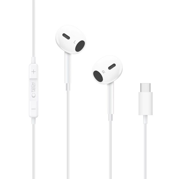 Tech-Protect Ultraboost Core G2 USB-C Headphones - White 1