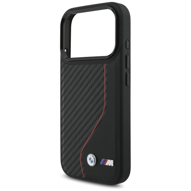 BMW M Carbon Line &amp  Logo MagSafe Case for iPhone 17 Pro - Red 5