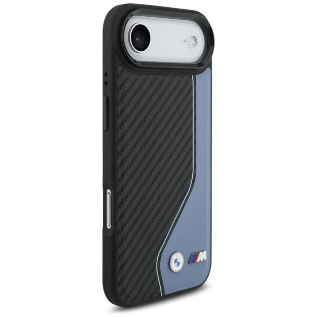 BMW M Carbon Logo MagSafe iPhone Air Case - Blue 3