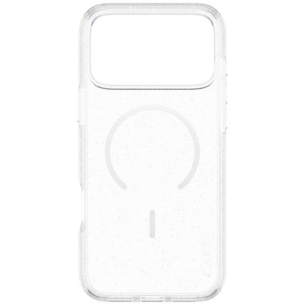 CARE by PanzerGlass Flagship Urban Explorer Case w. White MagSafe for iPhone 17 Pro Max - Clear Glitter 2