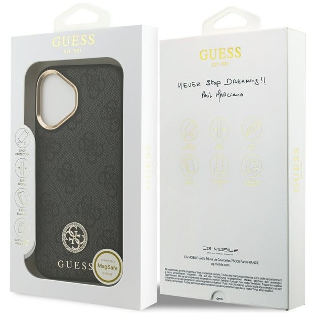 Guess 4G Strass Logo MagSafe case for iPhone 17 - black 7