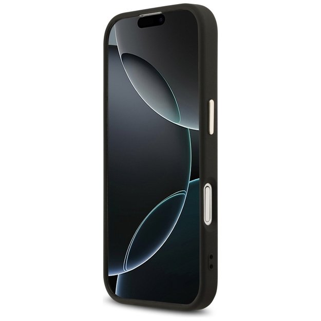 Guess 4G Triangle Logo MagSafe Case for iPhone 17 - Black and Gold 4