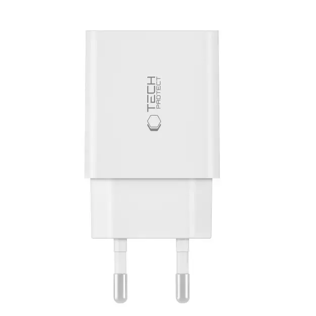 Tech-Protect C35W charger 2x USB-C PD 35W - white 1