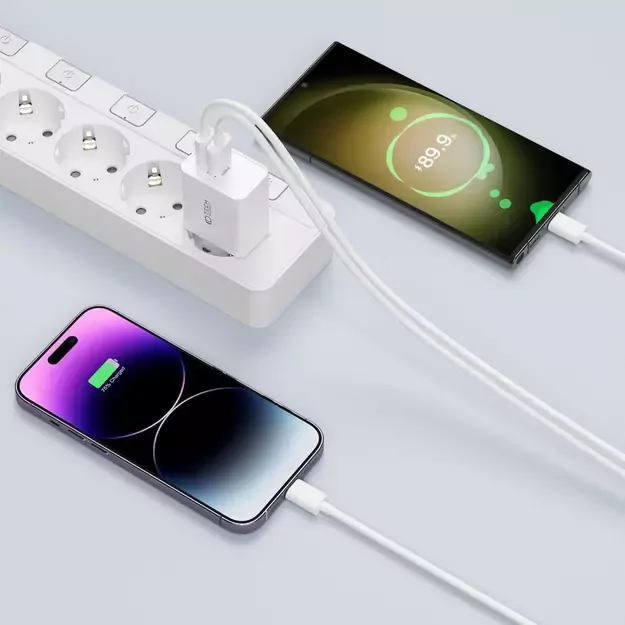 Tech-Protect C35W charger 2x USB-C PD 35W - white 3
