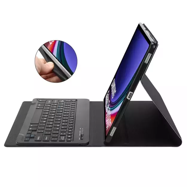 Tech-Protect SC Pen + Keyboard Case with Keyboard for Samsung Galaxy Tab S9 FE+ 12.4&quot  X610 / X616B - Black 3