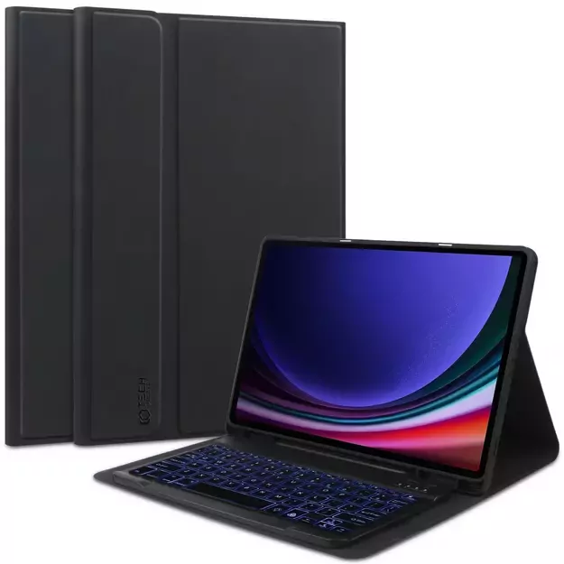 Tech-Protect SC Pen + Keyboard Case with Keyboard for Samsung Galaxy Tab S9 FE+ 12.4&quot  X610 / X616B - Black