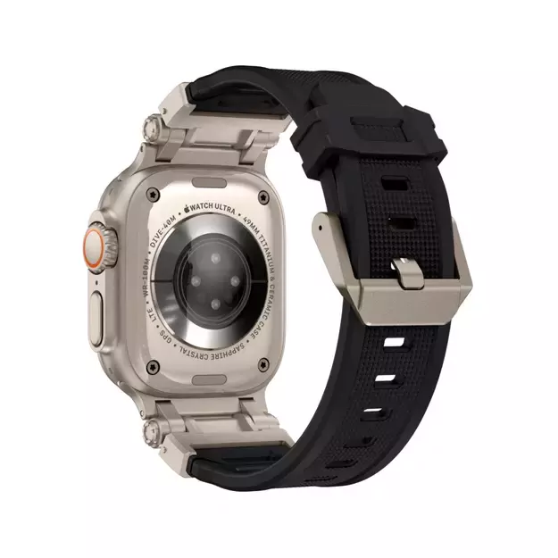 Tech-Protect Delta Pro Strap for Apple Watch 4 / 5 / 6 / 7 / 8 / 9 / SE / Ultra 1 / 2 (42/44/45/49 mm) - Black-Titanium 10