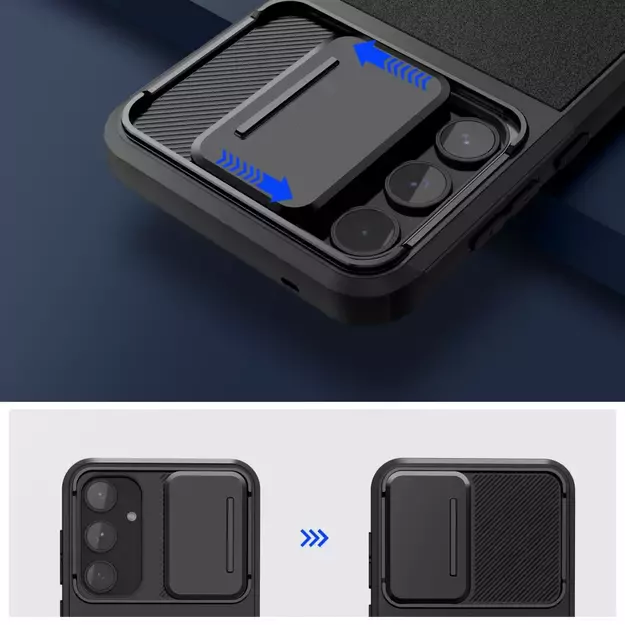 Tech-Protect Velar Cam+ Case for Samsung Galaxy A55 5G - Black 1