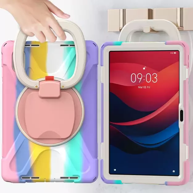 Tech-Protect X-Armor Case for Lenovo Tab M11 11&quot  TB-330 - Pink/Blue 5