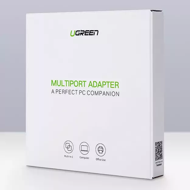 Ugreen 20265 USB-A / RJ45 1000 Mbps HUB 3x USB 3.0 network adapter - black 4