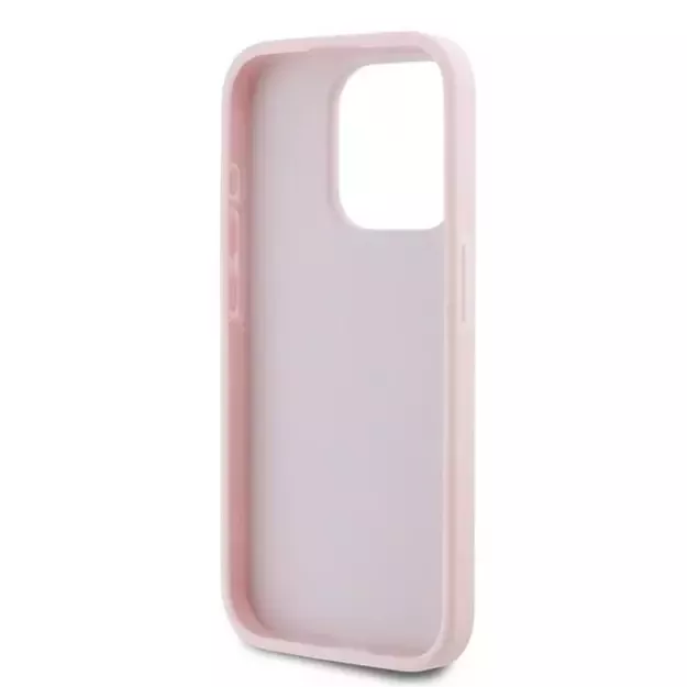Karl Lagerfeld Diagonal Quilted Script case for iPhone 15 Pro - pink 6