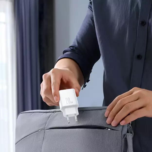 Joyroom JR-TCF12 mains charger 2x USB-C 20W PD / QC 3.0 - white 24