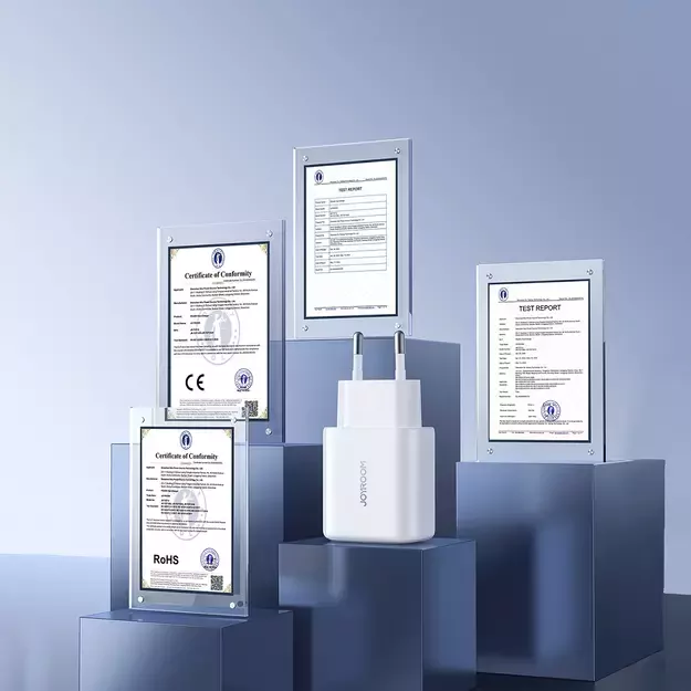 Joyroom JR-TCF12 mains charger 2x USB-C 20W PD / QC 3.0 - white 28