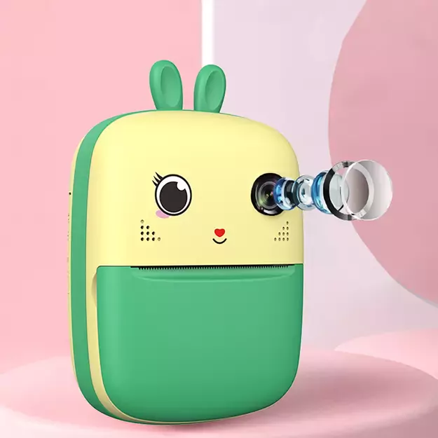 Mini Thermal Printer for Kids with Camera and Camcorder - Green 27