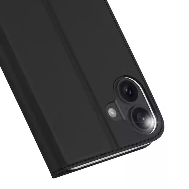 Dux Ducis Skin Pro iPhone 16 Plus Case with Flip and Card Slot - Black 16