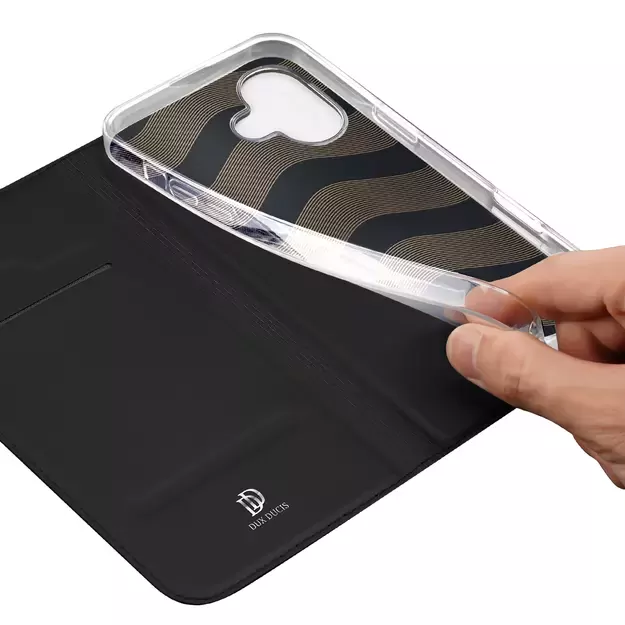 Dux Ducis Skin Pro iPhone 16 Plus Case with Flip and Card Slot - Black 21