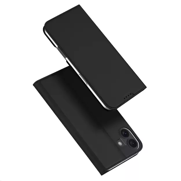 Dux Ducis Skin Pro iPhone 16 Plus Case with Flip and Card Slot - Black 14